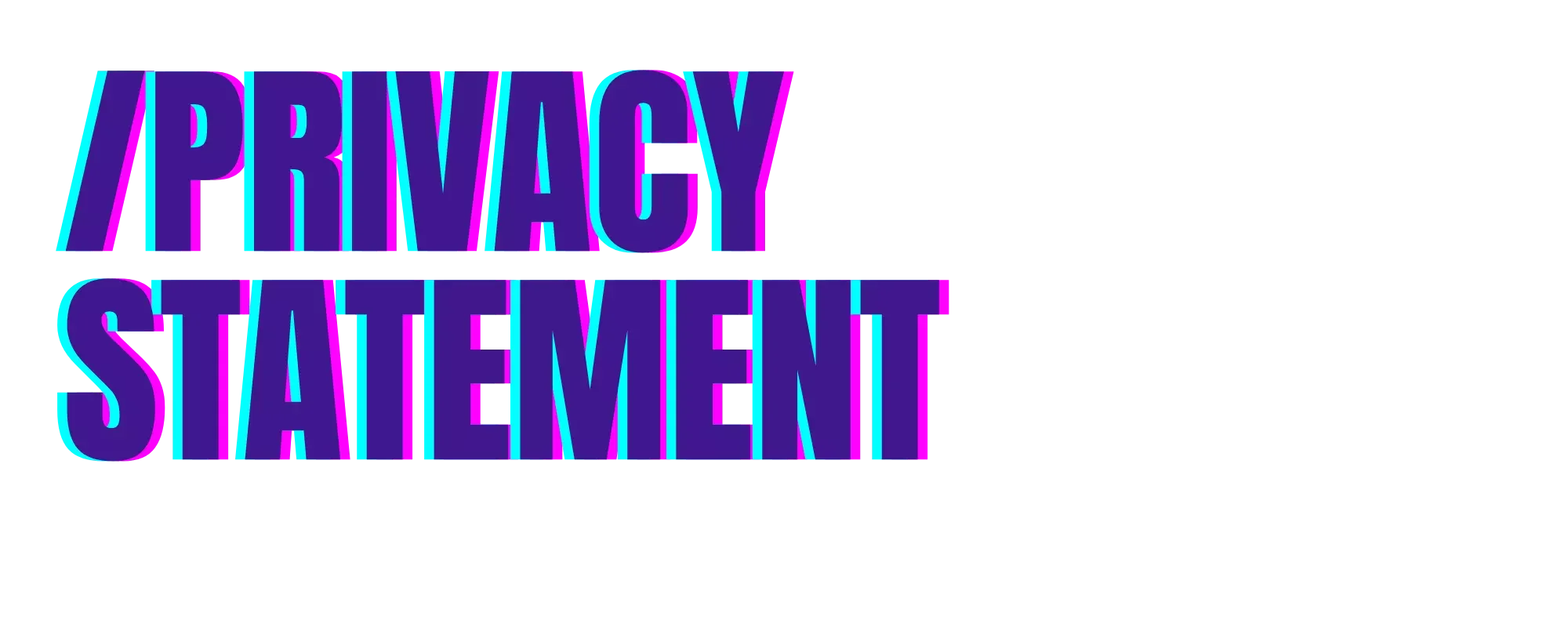 privacy statement